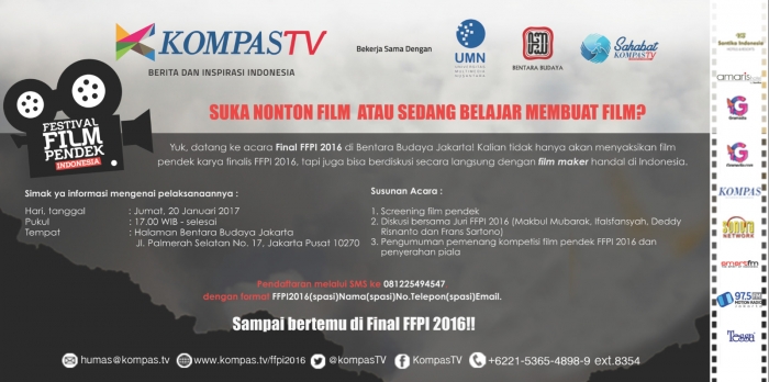 Ayo Nobar dan Belajar Buat Film Pendek di Festival Film Pendek Indonesia 2016! Ayo Nobar dan Belajar Buat Film Pendek di Festival Film Pendek Indonesia 2016!