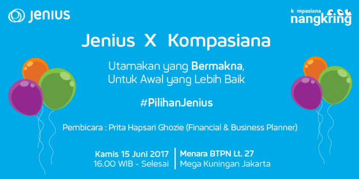 Saatnya Memulai Awal yang Lebih Baik di Nangkring bersama Jenius Saatnya Memulai Awal yang Lebih Baik di Nangkring bersama Jenius