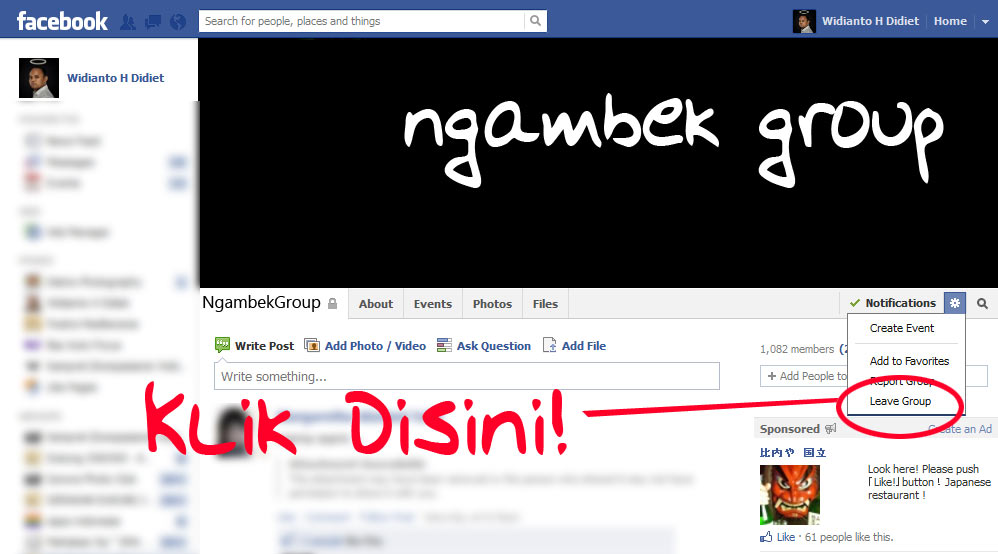 Fb Keluar | cara keluar dari group di fb oleh widianto h didiet Fb Keluar | cara keluar dari group di fb oleh widianto h didiet