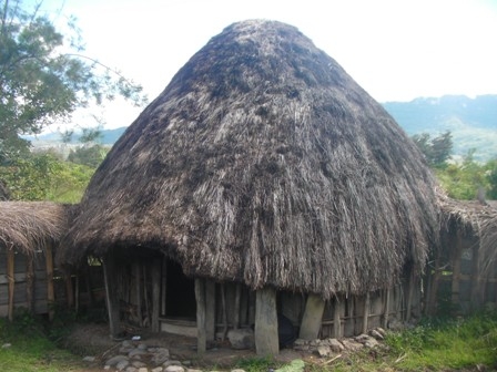 Mengintip Daleman Rumah Honai di Wamena Halaman 1 Mengintip Daleman Rumah Honai di Wamena Halaman 1