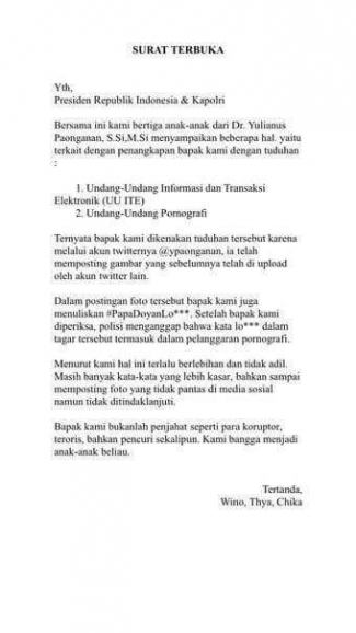 Surat Terbuka Kepada Anak Paonganan Halaman All Kompasiana Com