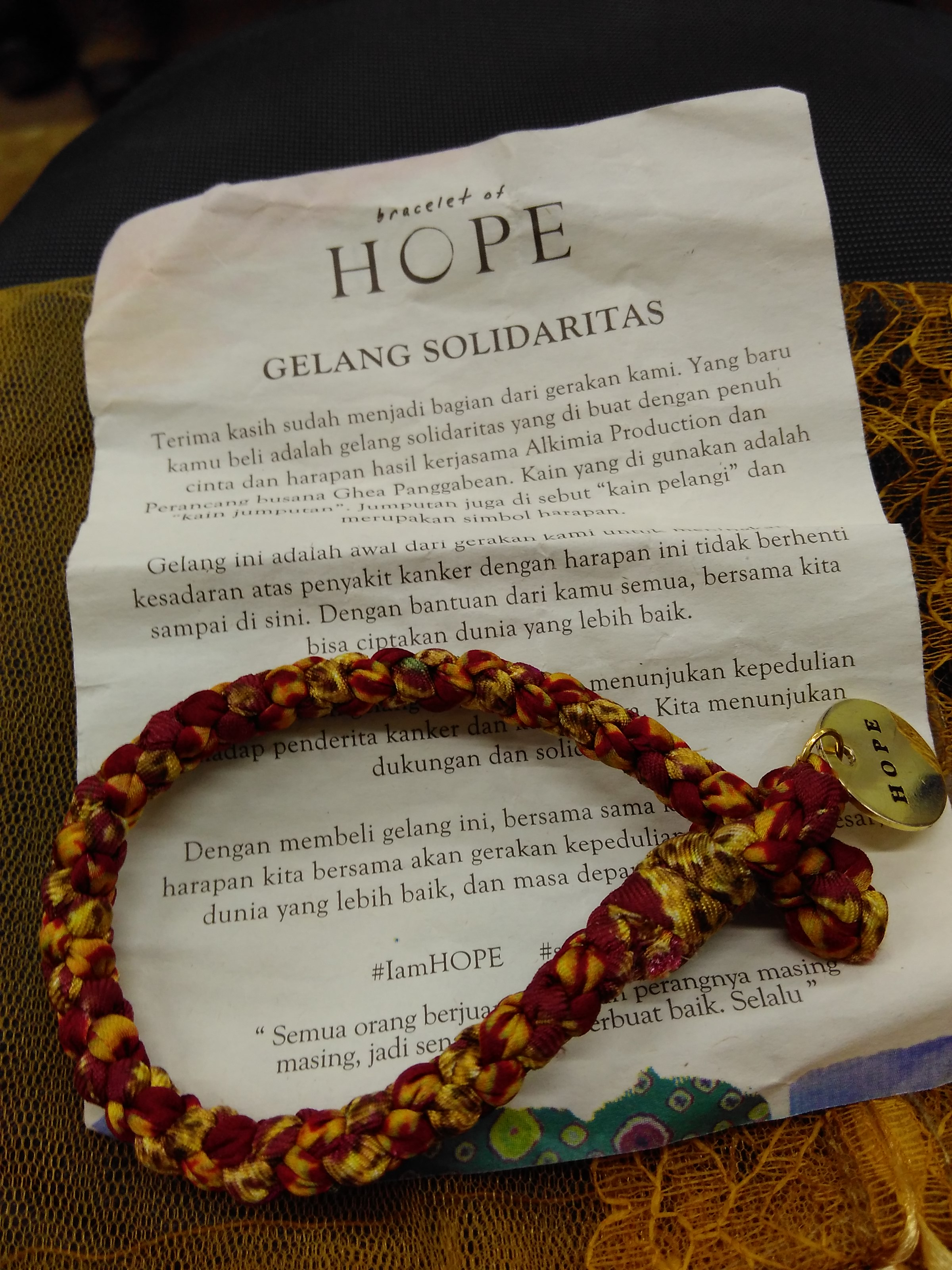 Gelang Hope - Pilihan Online Terbaik