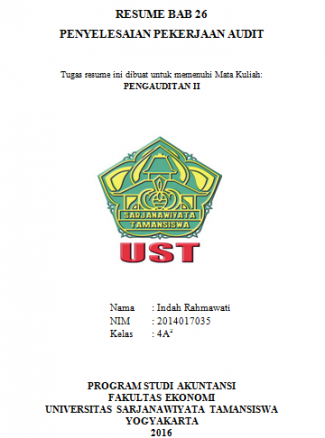 Bab 26 Penyelesaian Pekerjaan Audit Halaman All Kompasiana Com