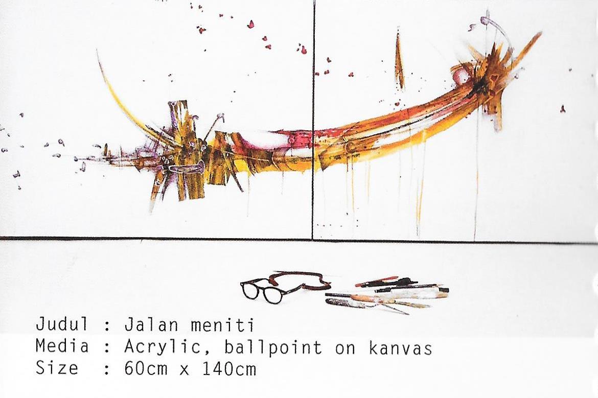 Lukisan Abstrak  Dengan Pensil Karya Lukis Indonesia