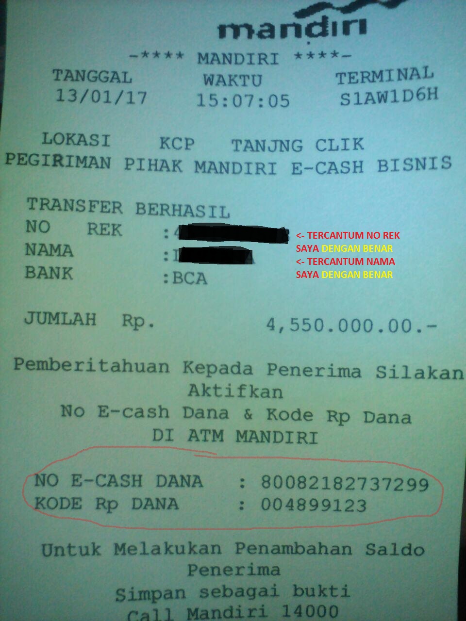 Kronologis Lengkap Penipuan Mandiri E Cash Oleh Monica GunawanJap