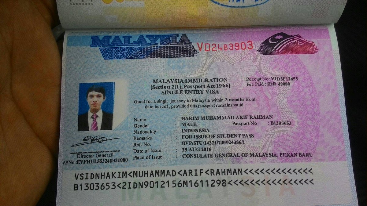 Виза малайзия Виза малайзия