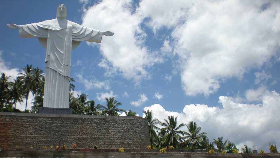 Image result for patung yesus dipulau lembeh