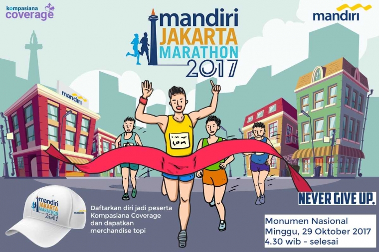 Tumbuhkan Gaya Hidup Sehat dengan Berkompetisi Lari di Mandiri Jakarta Marathon 2017