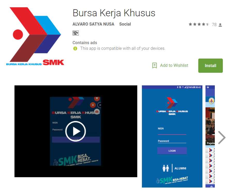 Panduan Aplikasi Bursa Kerja Khusus BKK Online untuk Panduan Aplikasi Bursa Kerja Khusus BKK Online untuk