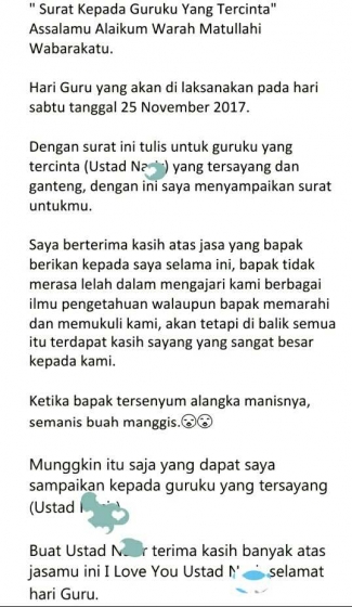 Surat Siswa Zaman Now Buat Baper Kompasiana Com