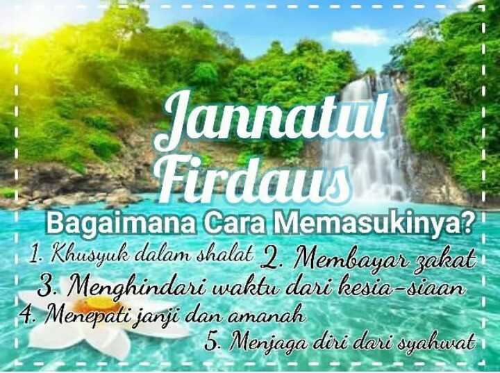 5 Cara Memasuki Syurga Jannah Kompasiana Com
