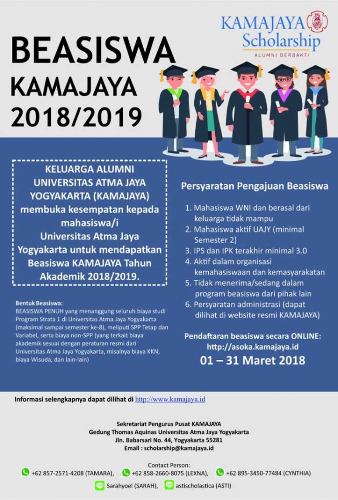 pengumuman 2018 event kampus beasiswa Lewat Scholarship Nyata oleh Bersama Beraksi KAMAJAYA pengumuman 2018 event kampus beasiswa Lewat Scholarship Nyata oleh Bersama Beraksi KAMAJAYA