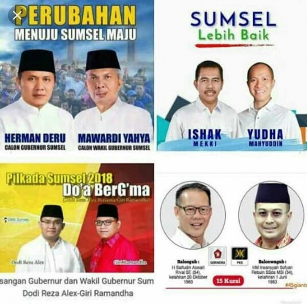 Image result for calon gubernur sumsel