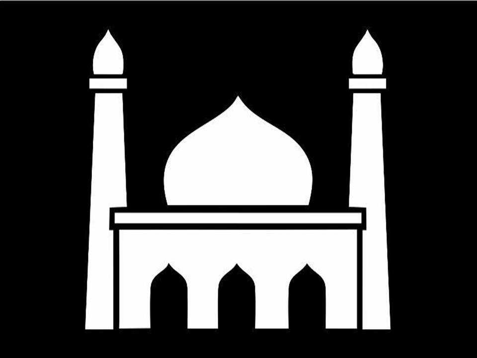 Logo Masjid Hitam Putih Nusagates