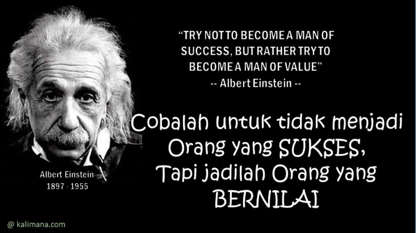 Kata Kata Bijak Albert Einstein Bahasa Inggris Dan Artinya