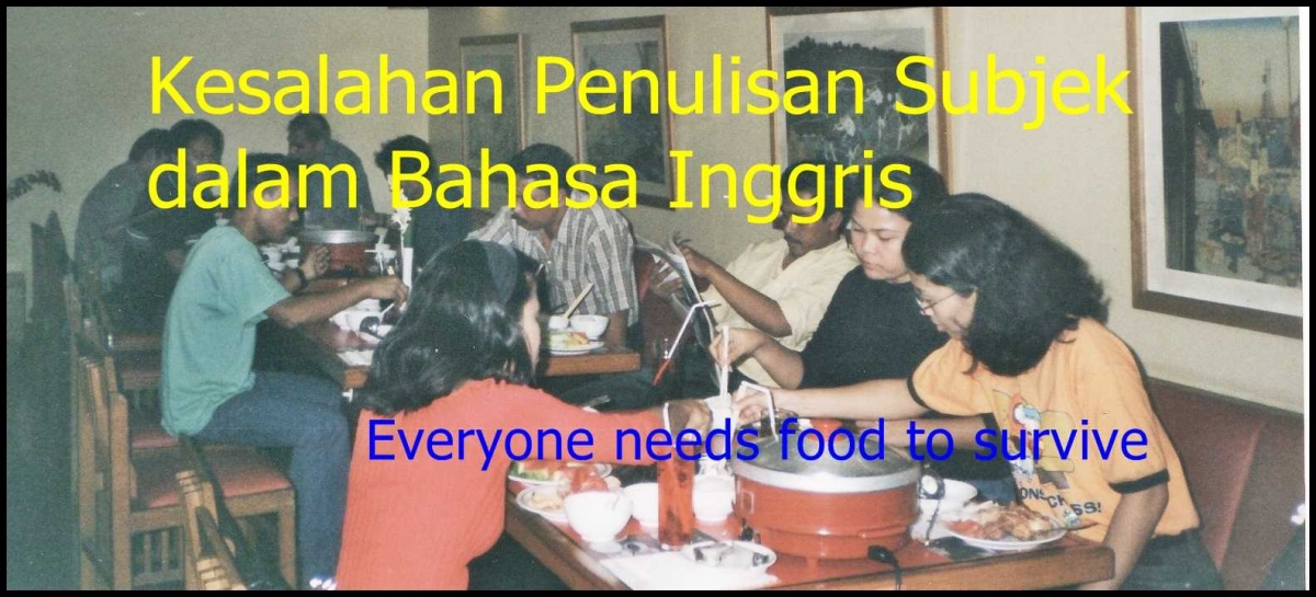 Kesalahan Penulisan Subjek Dalam Bahasa Inggris Kompasiana Com