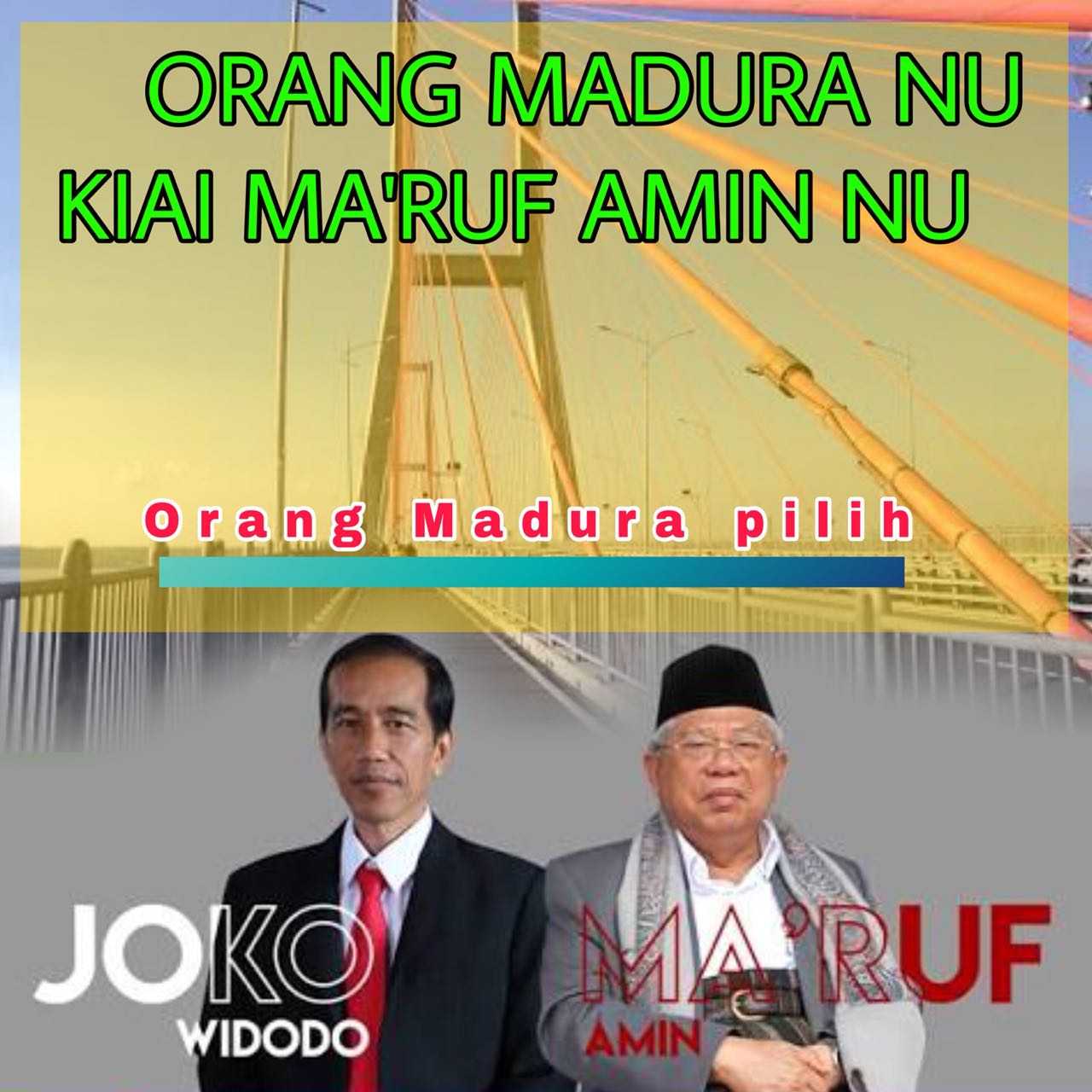 Dukungan Mayoritas Ulama Sepuh Madura Kepada Jokowi Maruf Oleh