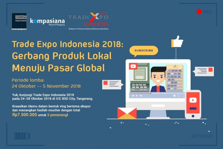 Hari Terakhir! Buat Vlog Seputar Pasar Ekspor Indonesia di TEI 2018