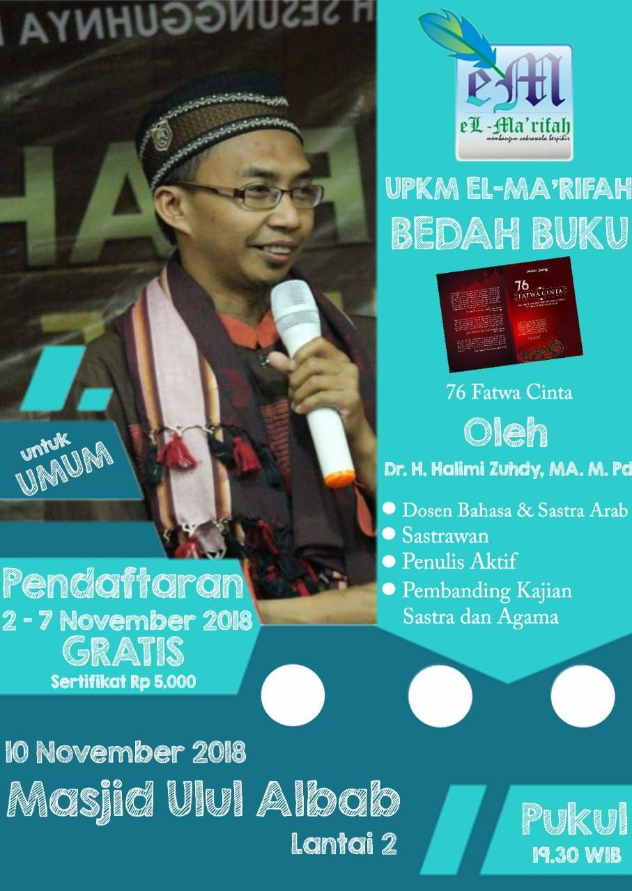 Penikmat Karya 76 Fatwa Cinta Ustaz Halimi Zuhdy Oleh