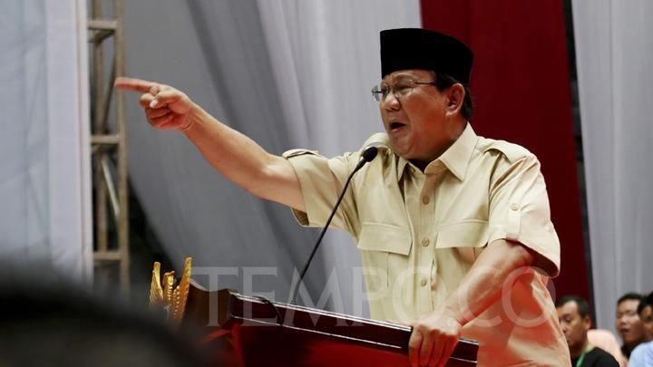 Hasil gambar untuk prabowo marah