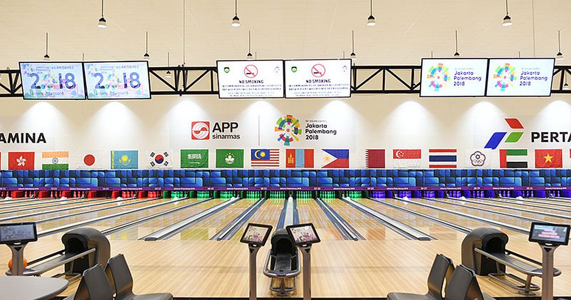Hasil gambar untuk foto lintasan boling Jakabaring Sport Center