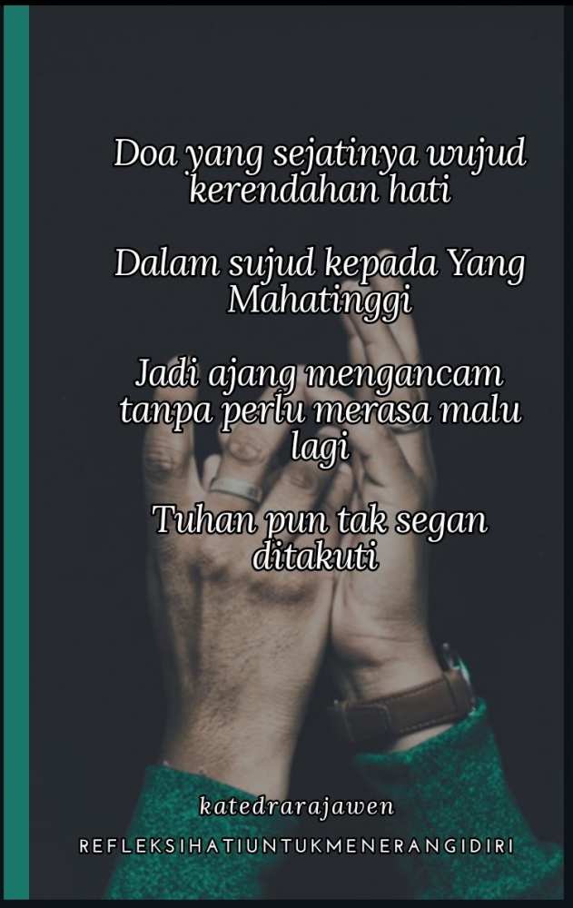 Puisi Menakuti Tuhan Halaman All Kompasiana Com