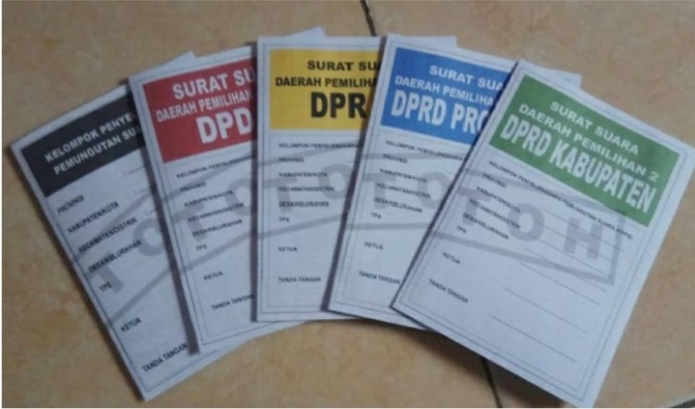 Pemilu 2019 Kenali 5 Jenis Warna dan Kertas Suara Pemilu 2019 Kenali 5 Jenis Warna dan Kertas Suara