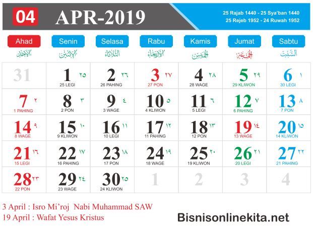 April, 2019