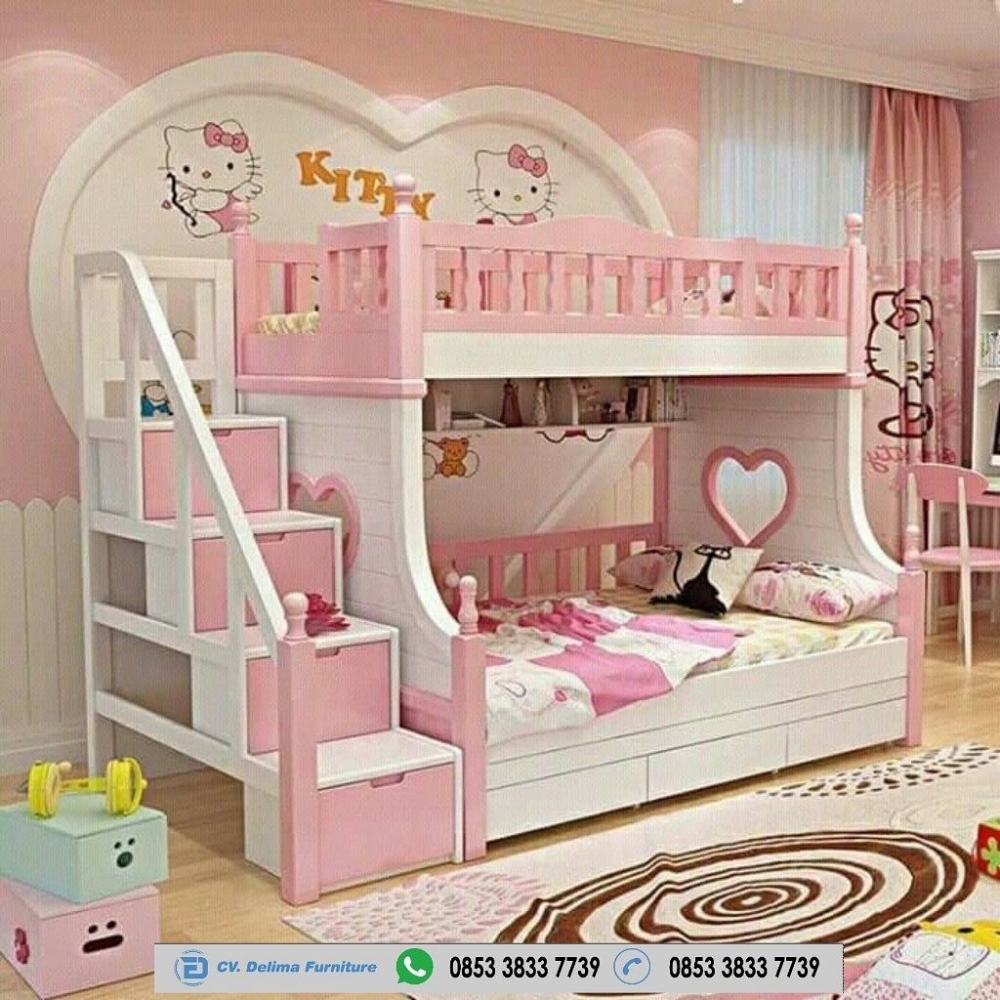 Tempat Tidur Tingkat Minimalis Ranjang Susun Anak 3 Bed Kayu Jati Halaman 1 - Kompasiana.com