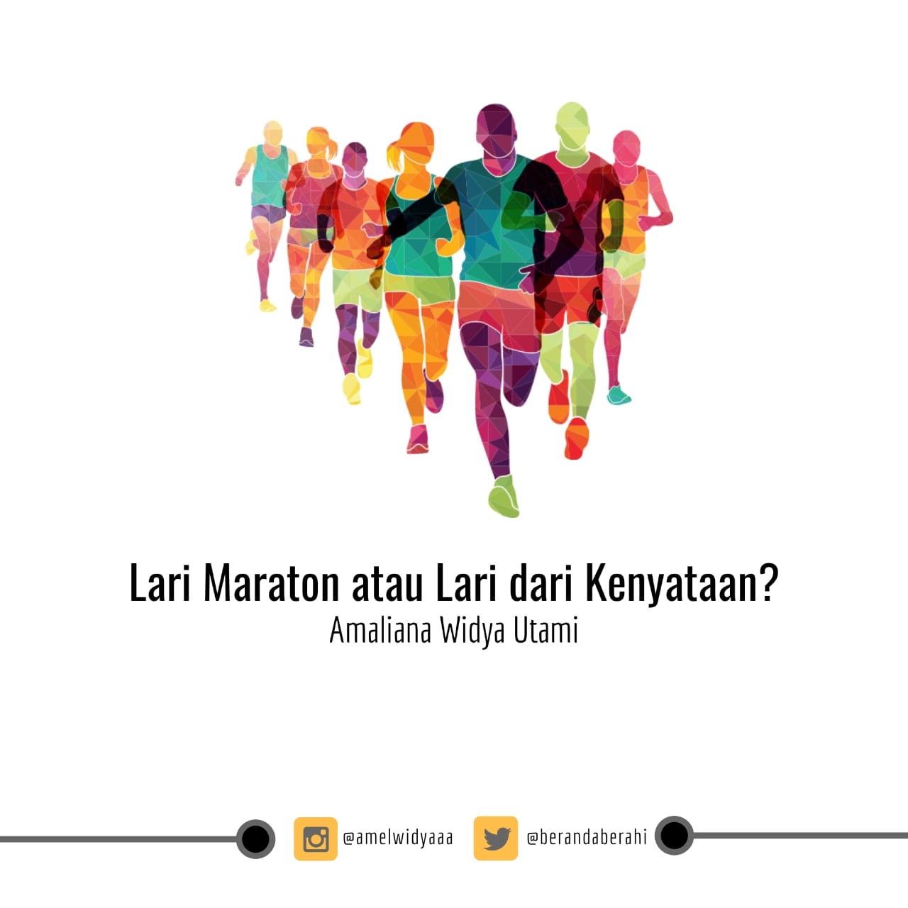 Lari Maraton Atau Lari Dari Kenyataan Halaman All Kompasianacom