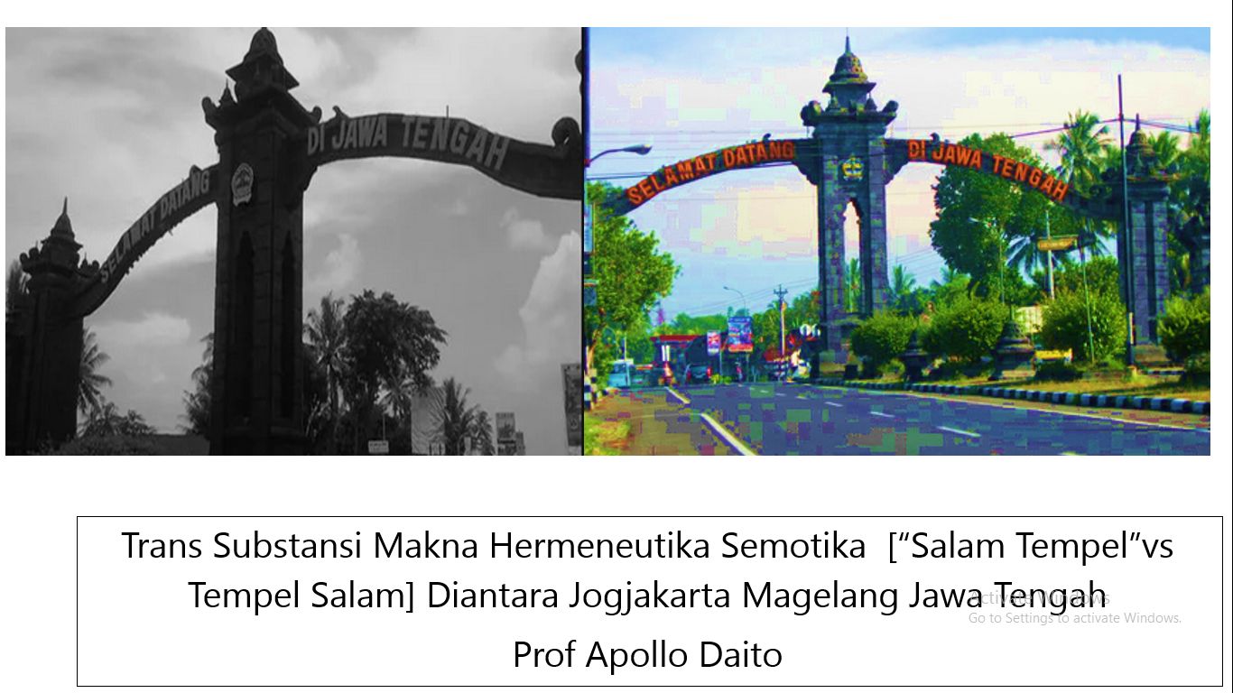 Trans Substansi Makna Salam Tempel Vs Tempel Salam Batas