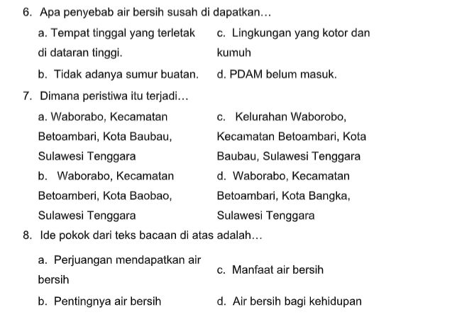 39+ Contoh soal pilihan ganda materi cerita rakyat kelas 5 ideas