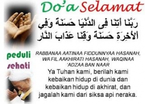 Bacaan Doa Selamat Arab Latin Serta Artinya Halaman 1