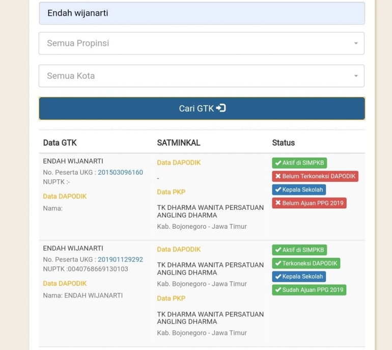 Akun Sim Pkb Guru Terdeteksi Dua Nomor Ukg Halaman All Kompasiana Com
