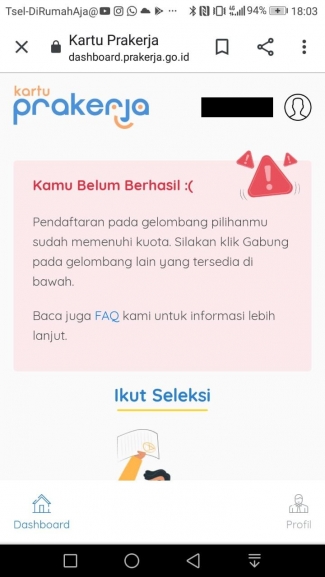 Tidak Lolos Gelombang Pertama Kartu Prakerja Ini Yang Harus Dilakukan Kompasiana Com