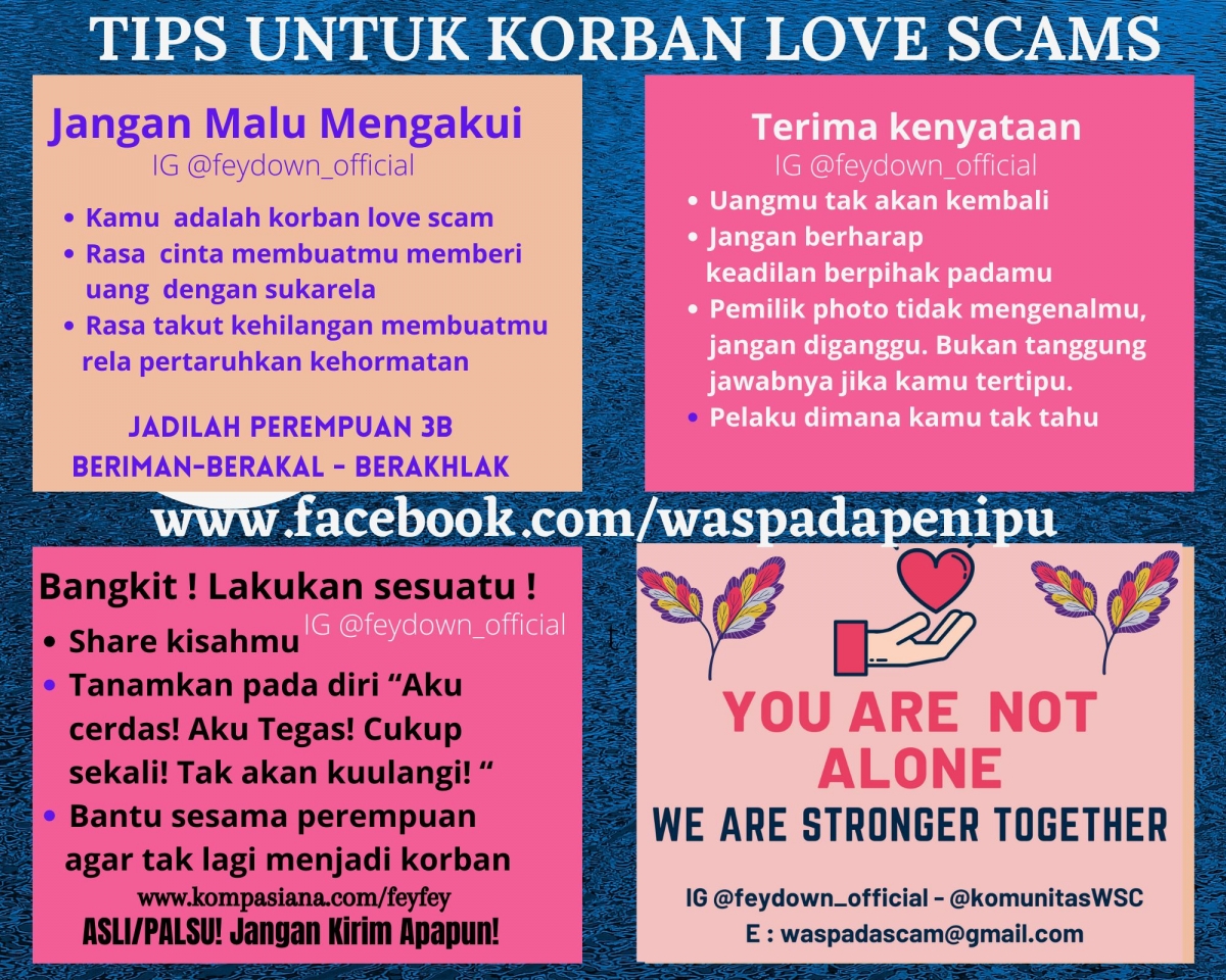 Tips untuk Korban Love Scams! 