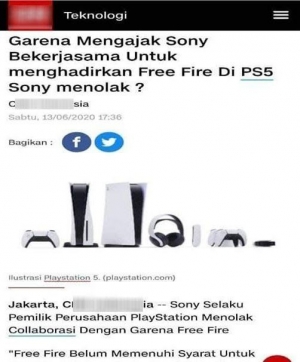 Sony Menolak Garena Setelah Mengajukan Kerjasama Free Fire