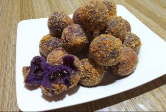 Bola Bola Ubi Ungu Isi Coklat Halaman All Kompasiana Com