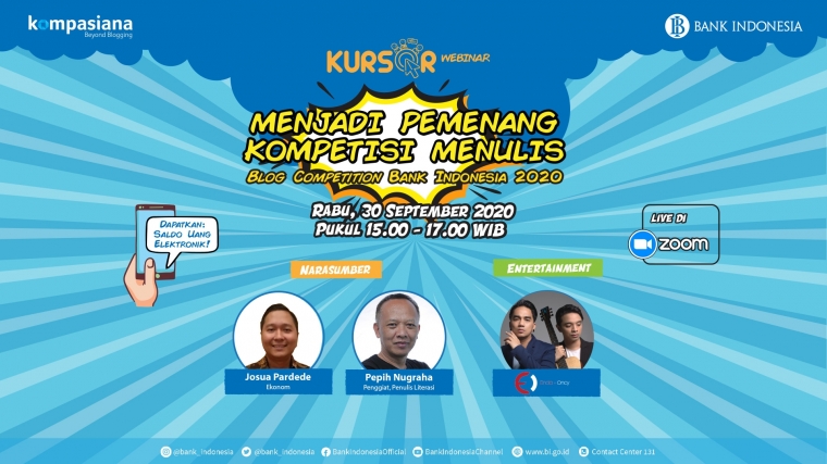 Yuk Ikuti Workshop Menulis & Kiat Memenangkan Blog Competition Bank Indonesia 2020!