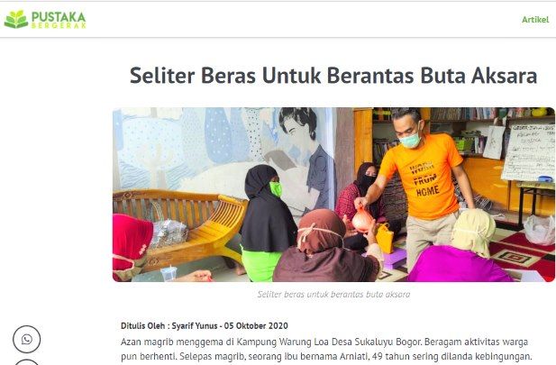 Pendiri TBM Lentera Pustaka Raih Penghargaan "20 Naskah Terbaik ...