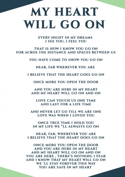My Heart Will Go On Musik 90s Cinta Abadi Tersimpan Di Hati Halaman 1 Kompasiana Com