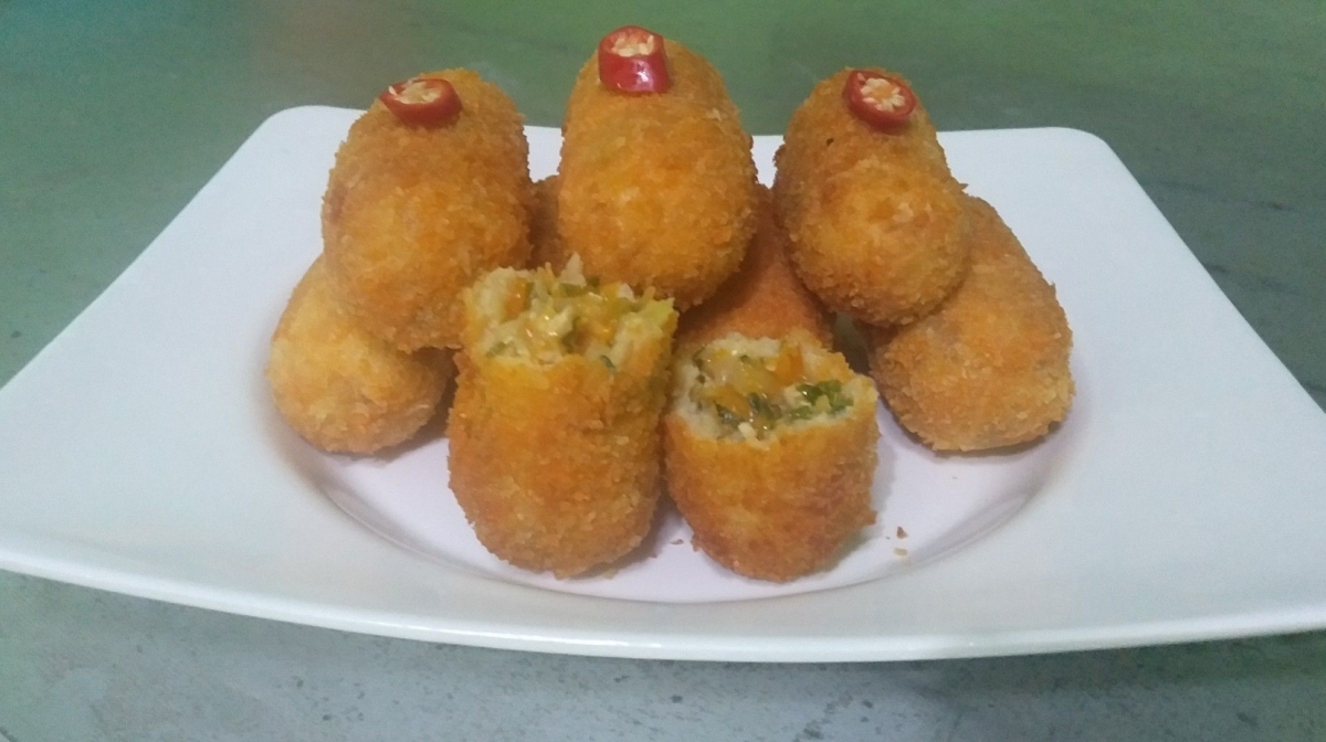 Resep Kroket Kentang Isi Daging Ayam, Camilan Praktis Resep Kroket Kentang Isi Daging Ayam, Camilan Praktis