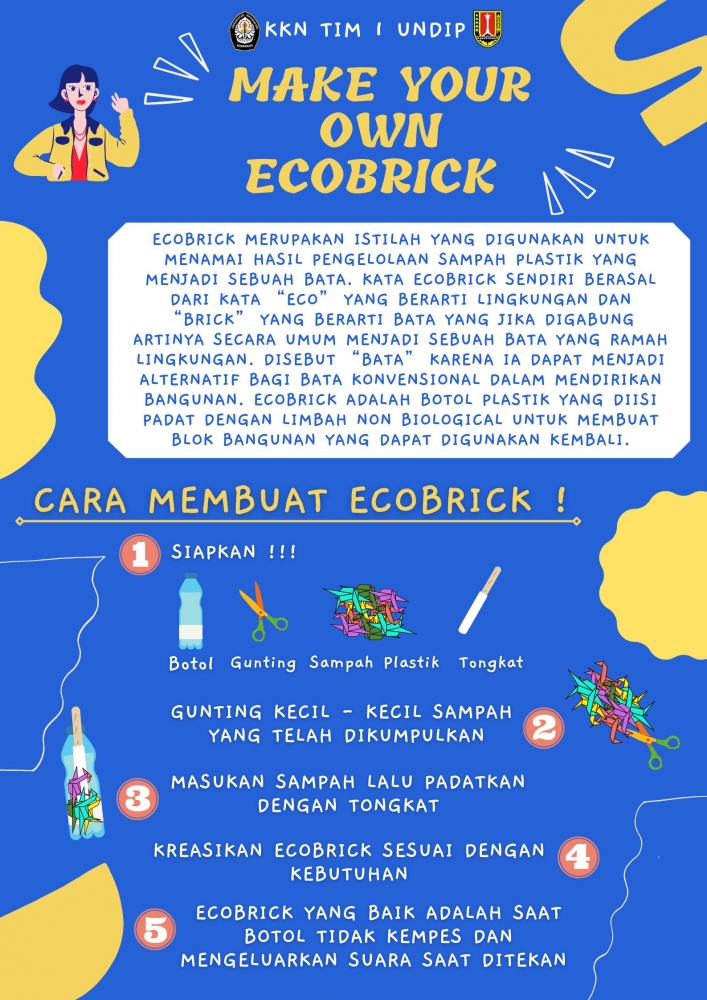 Mahasiswa Kkn Undip Ajak Warga Cegah Sampah Plastik Dengan Pembuatan Ecobrick Kompasiana Com
