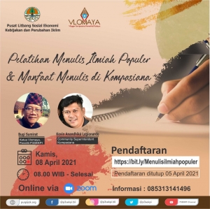 Siap-siap Pintar Menulis, Yuk Ikuti Pelatihan bersama Vlomaya, Gratis Lho... Siap-siap Pintar Menulis, Yuk Ikuti Pelatihan bersama Vlomaya, Gratis Lho...