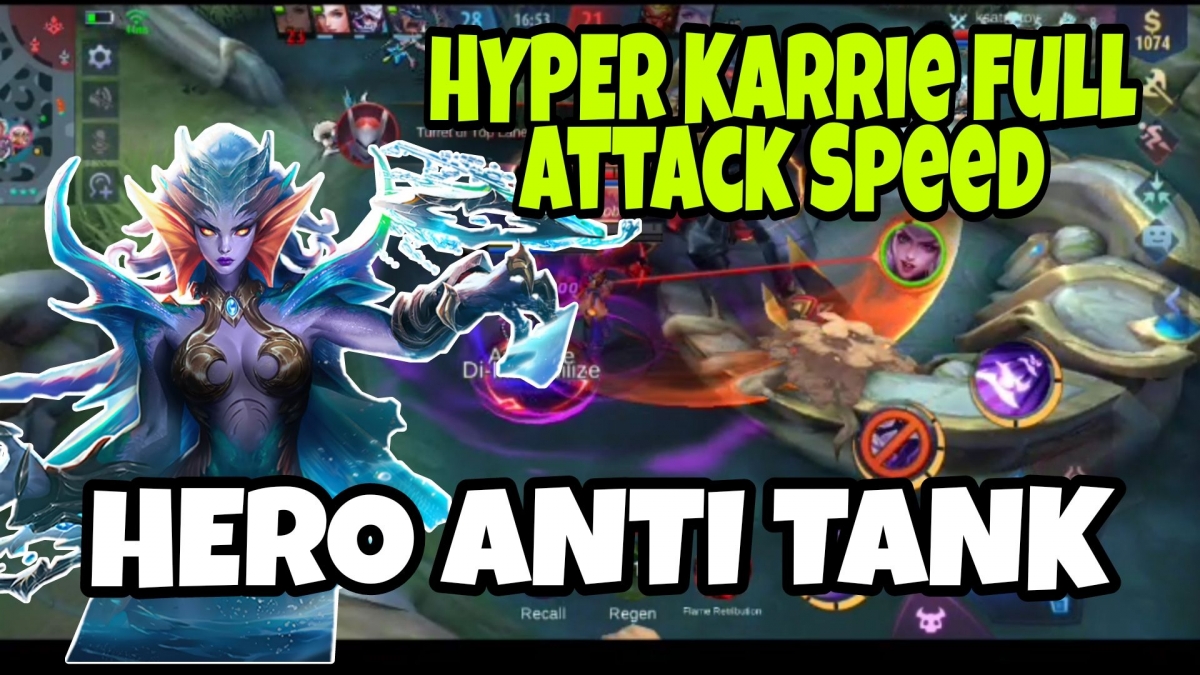 Cara Bermain Hyper Karrie, Full Attack Speed Musuh Cara Bermain Hyper Karrie, Full Attack Speed Musuh