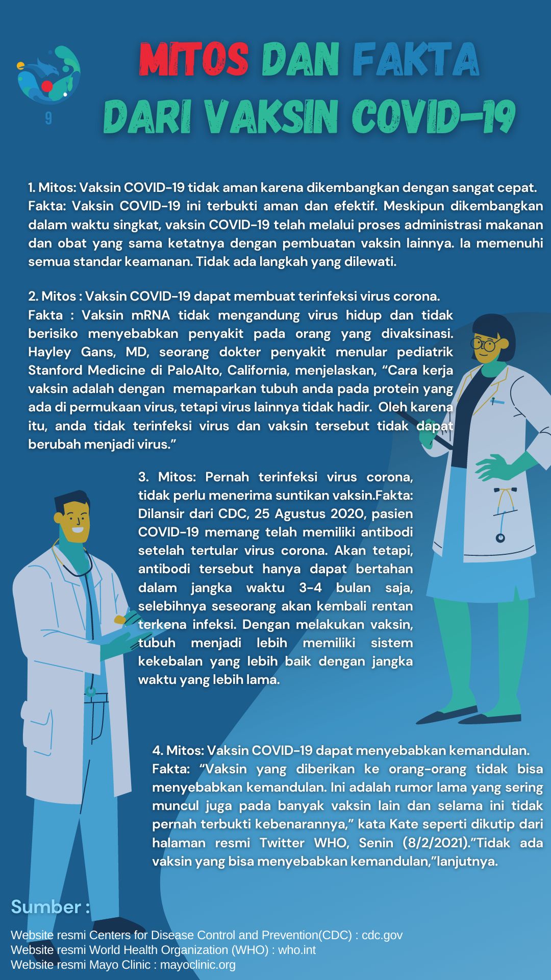 Yuk Simak Apa Saja Mitos Dan Fakta Seputar Vaksin Covid-19 Halaman 1 ...