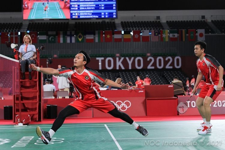 Hasil Memuaskan Pertandingan Badminton Ganda Putra Indonesia vs Korea