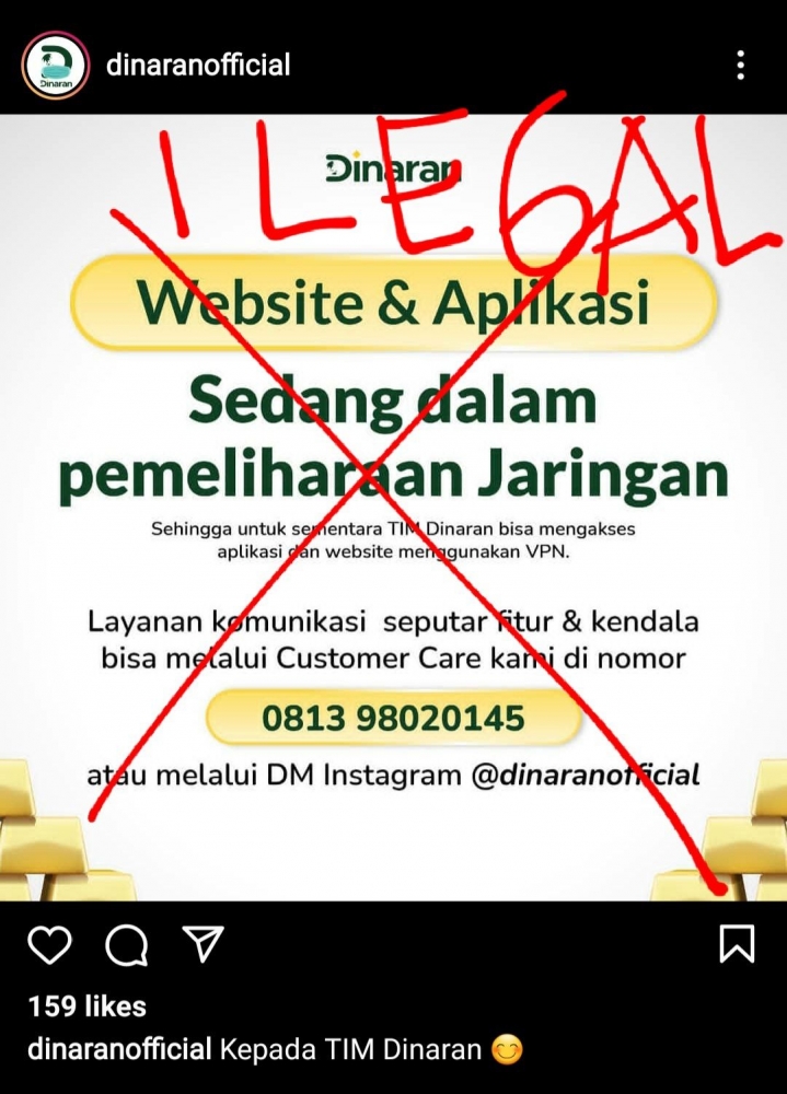 DINARAN, Aplikasi Ilegal Mardigu Wowiek yang Tak Pernah Jujur. Dinaran