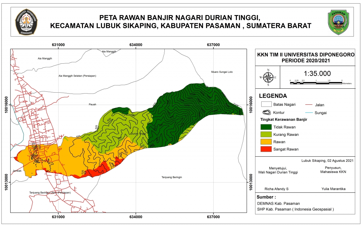 Bencana Banjir Resahkan Warga!! Mahasiswa KKN Undip Lakukan Pemetaan