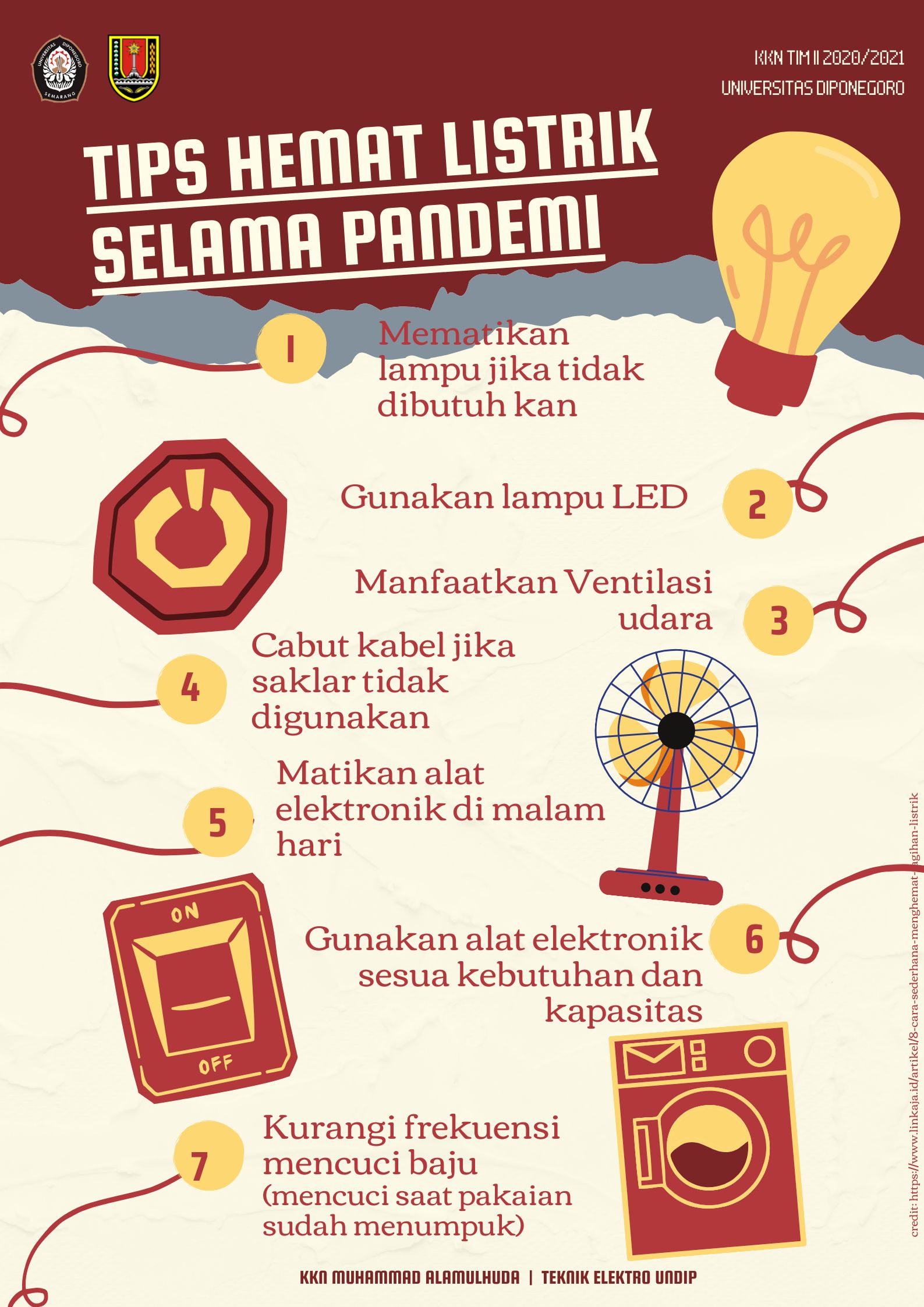 Cegah Pembengkakan Tagihan, Mahasiswa KKN Undip Beri Tips Hemat Listrik ...